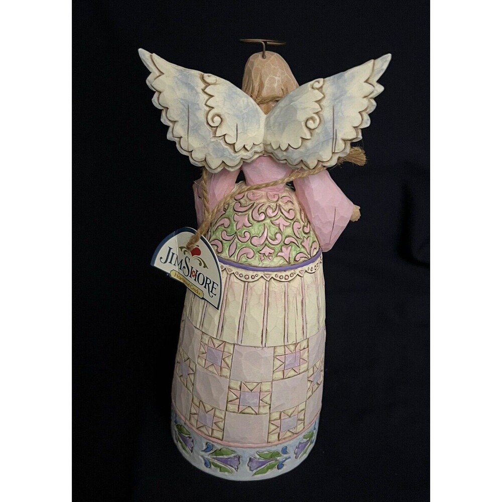 Jim Shore Heartwood Creek "MY SISTER MY FRIEND" #4009246 Angel w/3D detail 9" - Picture 7 of 11